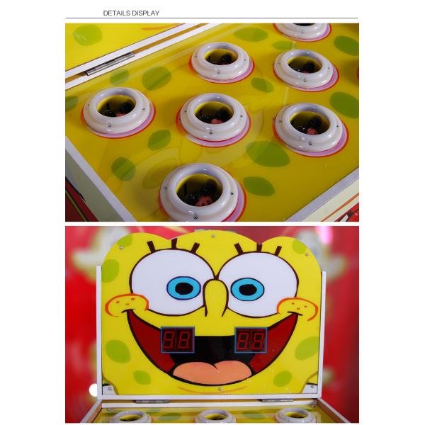 Frog Hamster Game Coin Operated Arcade Machines L510*W630*H1050mm For Kids