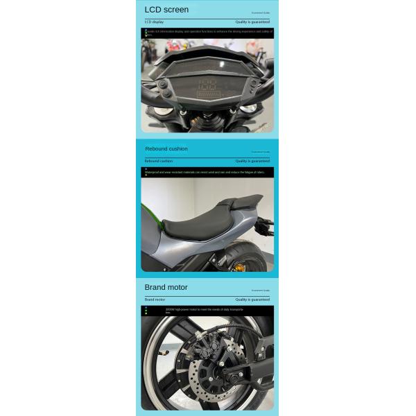 48V Off-Road Motorcycles Motorcycle Model with Exceptional Durability 2040*750*1160mm
