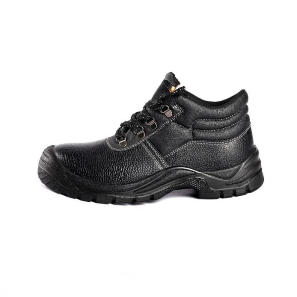 Premium Genuine Leather Safety Shoes with Ultra Comfort EVA Insole Worker Anti Slip Work Boots