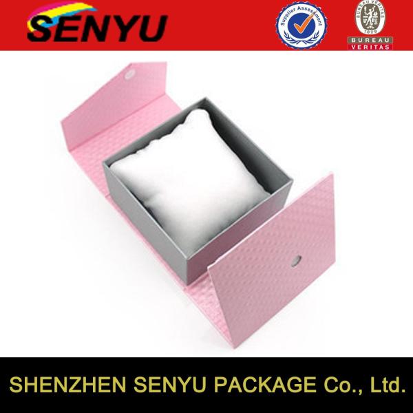 Роскошная роскошь шкатулки для драгоценностей браслета подарка упаковывая с мини подушкой Ресиклабле
