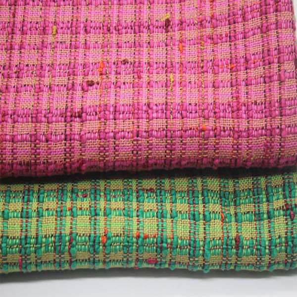 Stock Luxury New Design 100 Polyester Yarn Dyed Tweed Fabric for Plus Size Women's Dresses Coat Men's Clothing Pants