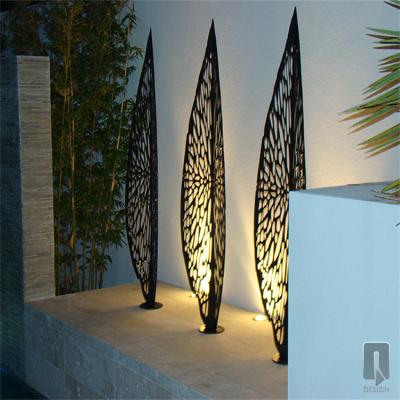 ISO9001 SGS Aço Corten Escultura Decoração de Jardim Arte Folha Árvore de Metal