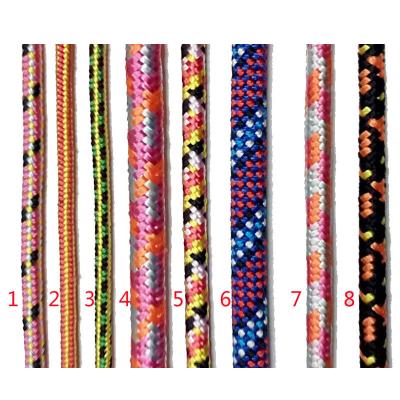 Corda de nylon trançada preta de 6 mm para especificações personalizadas da YILIYUAN em preto