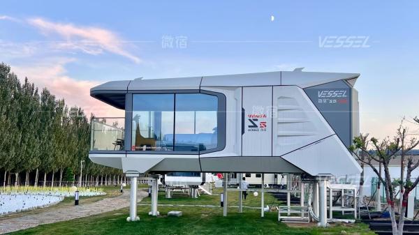 Mobile Prefab Outdoor Office Pod Neutral Colors With Modern Design