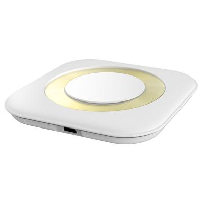 Black / White Fast Wireless Mobile Charger , Wireless Charging Pad PC ABS CE FCC Rohs