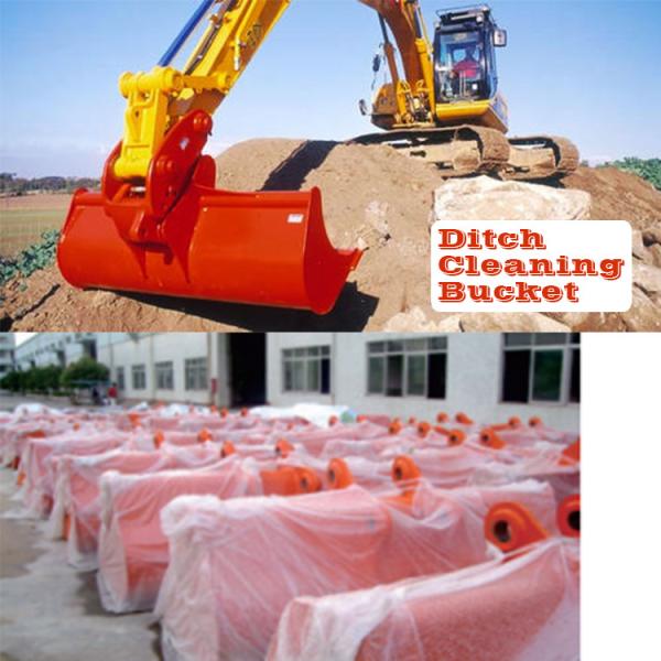 312 Excavator Narrow Trenching Bucket , PC60 Excavator Mud Bucket