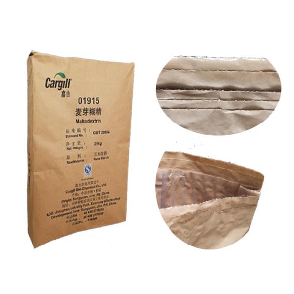 Strong Capacity Pinch Bottom Paper Bags 10kg 20kg 25kg Sugar Protein Powder Packaging