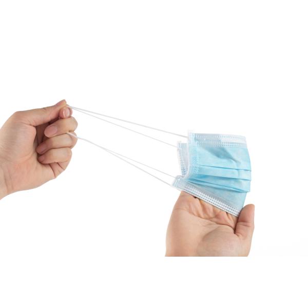 3 Ply Ultrasonic Adult 50pcs Disposable Earloop Face Mask