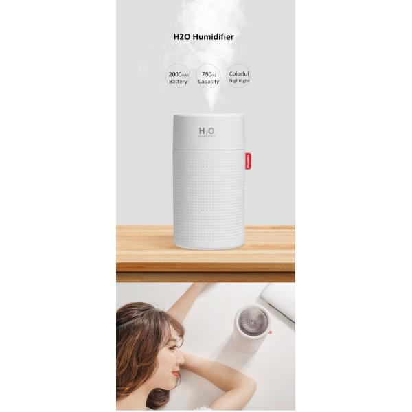 750ml Wireless USB Air Humidifier 2000mAh Battery Rechargeable Cool Mist Humidifier