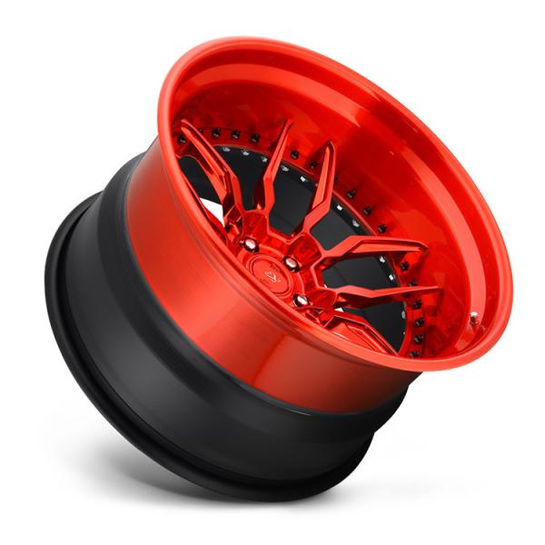 18-24 inch customize 3 piece forged wheel rim with deep lip
