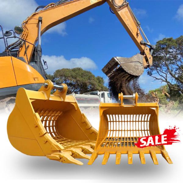 Areia da rocha que seleciona a máquina escavadora Sieve Bucket 20 Ton For Cat Komatsu Kato
