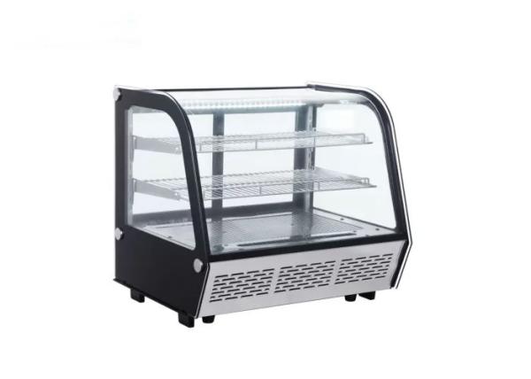 Curved Glass R600a Refrigerant 160L Cake Display Fridge