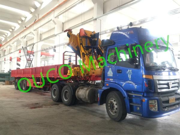 Steel Long Life Telescopic Boom Crane , Truck Mounted Knuckle Boom Cranes