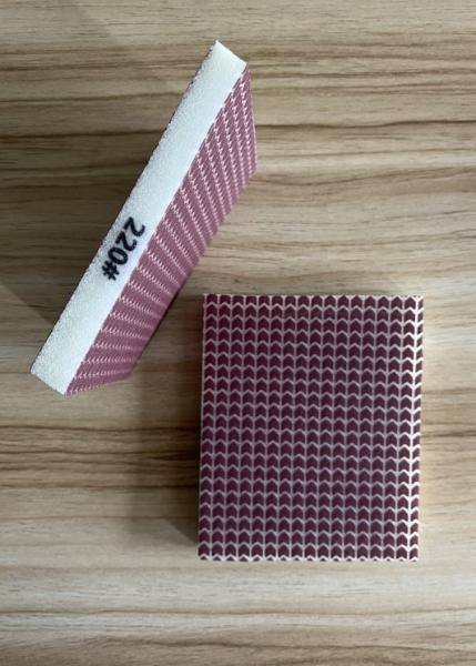 S66 Rhombus Double Face Sanding Sponge Aluminum Oxide Washable Reusable