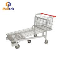 Armazém de carga pesada 5 rodas mão empurrão do supermercado de transporte de carrinho de metal