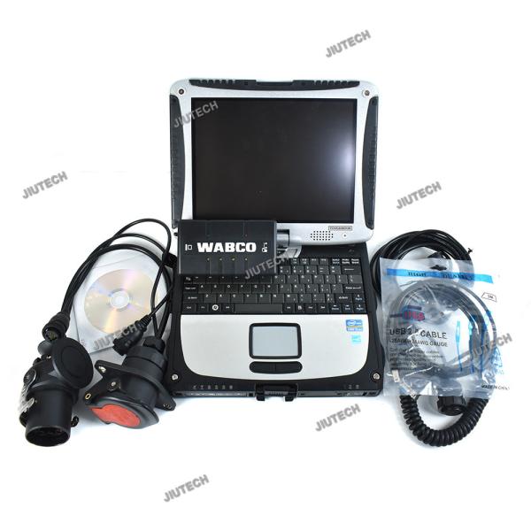 Para a ferramenta de diagnóstico WABCO KIT Trailer and Truck Diagnostic System Interface (WDI) Heavy Duty Scanner+cf19 laptop