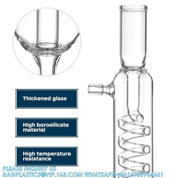 Distillation Chemistry lab Glassware Tube Glass Chemistry Laboratory Tube Allihn Condenser Glass Soxhlet Extractor