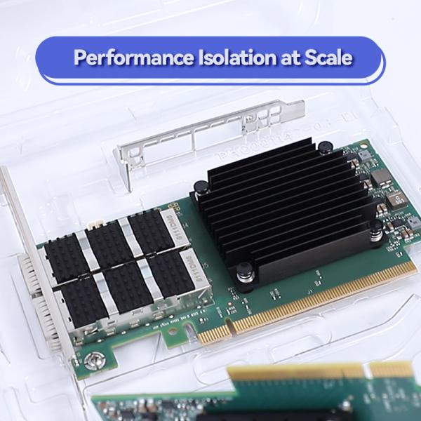 en 10 de l'adaptateur MCX515A-CCAT de carte réseau de 100GbE InfiniBand Mellanox 25 40 50 vitesses d'Oe