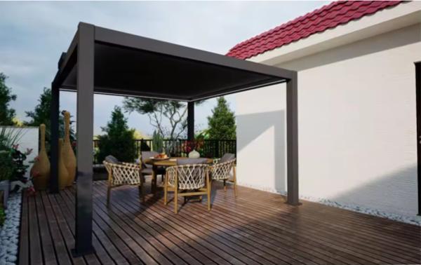 Low Maintenance Aluminum Gazebo With Pergola And Various Colors Adjustable Louvers