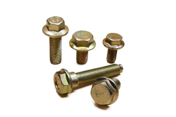 Carbon steel Zinc Yellow Plated Metric Din 6921 DIN 6923 Serrated  Hex Flange Bolt and Nuts