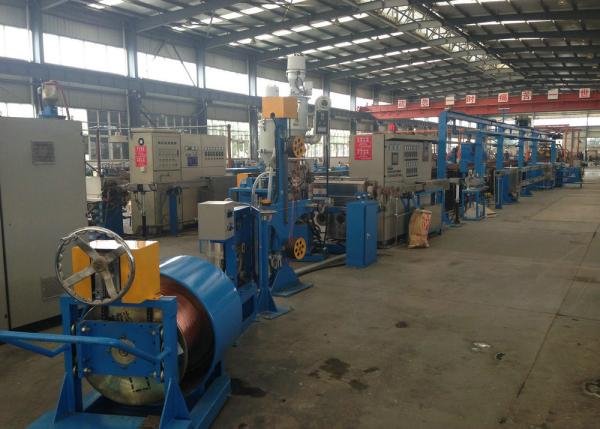 Linha da extrusão dos azul-céu, fio elétrico que faz a máquina 500Rpm Max Speed