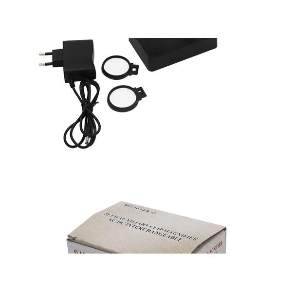 Лупа TOKTOS для верстака с зажимом объектива света 3.5X-12X СИД вспомогательным