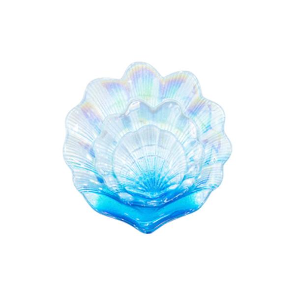 Placa original feito a mão de Shell Glass Tableware Glass Fruit para o casamento