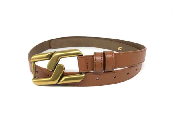 Metal Buckle 90cm Women's Fashion Leather Belts For Jeans