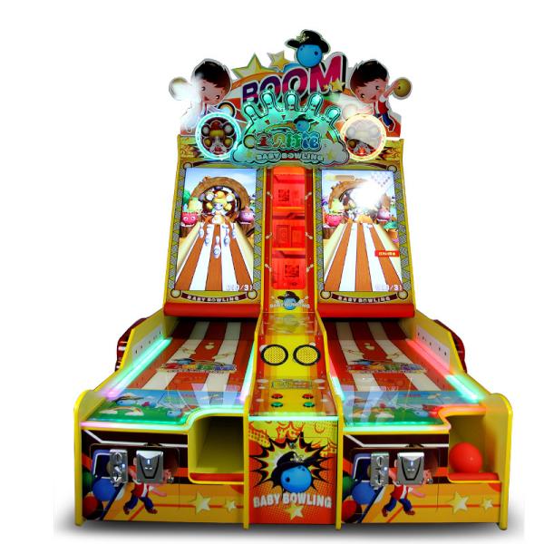 Commercial Small Happy Bowling Video Shooting Ball Gaming Machine For Amusement Park