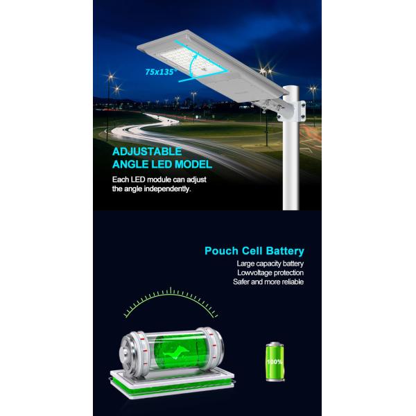 Уличный фонарь DC 100 w 200 w 300 w IP66 датчика движения уличного света алюминиевой наивысшей мощности солнечный на открытом воздухе