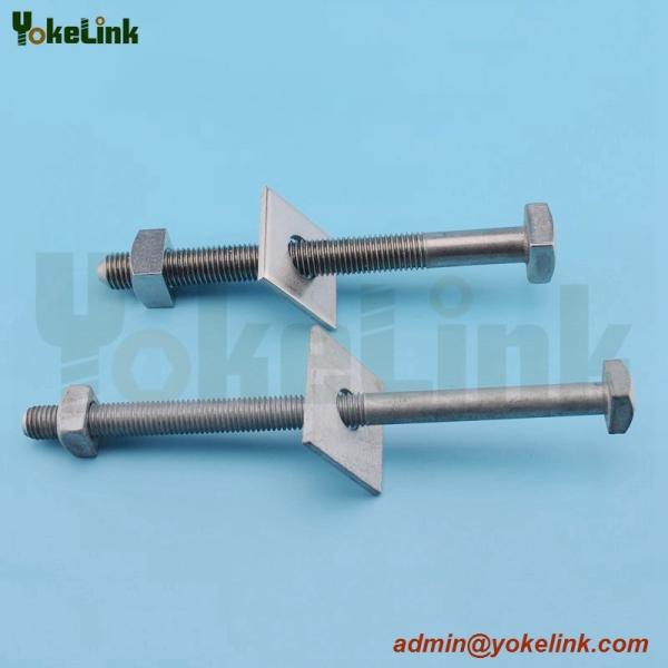 Made In China 304 Stainless Steel ASME B18.2.1 square machine bolt for Pole Line Hardware
