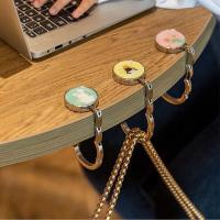 Tabela de bolso dobrável gancho porta-bolsa logotipo personalizado