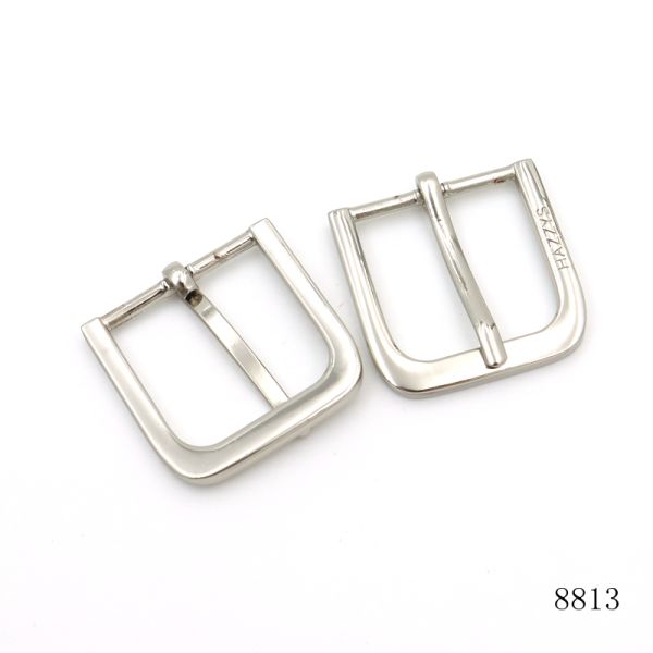 High Quality Custom Logo Engraved Pin Buckle Bar Buckle For Handbags Hardware Accessories