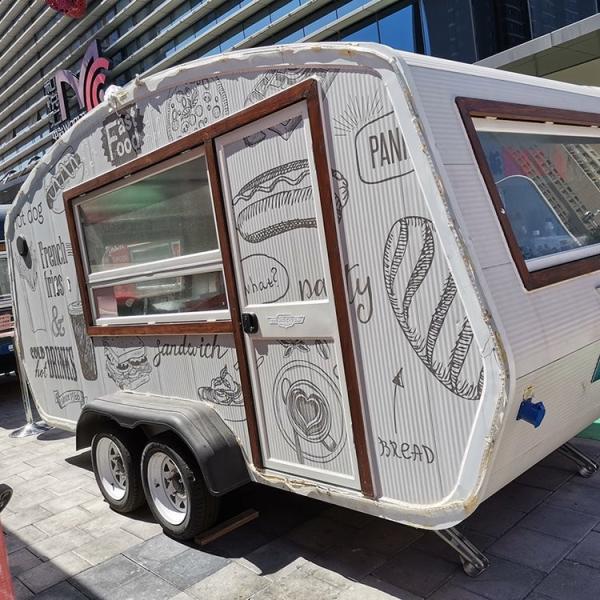 Magasin de remorque portative en aluminium de cuisine de remorque de cuisine de