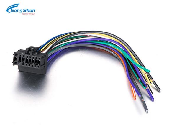 16 Pin Automotive Wiring Harness Connector Adaptor Loom For Car Stereo Radio MA716