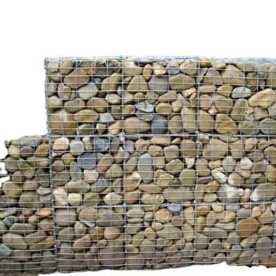 Decoração de jardim de parede galvanizado fio de ferro soldado gaiola de pedra de gabião no melhor