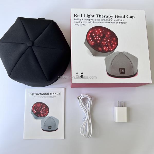 3th Gear Red LED Light Therapy Cap for Promoting Natural Hair Growth 120 Lamp Beads