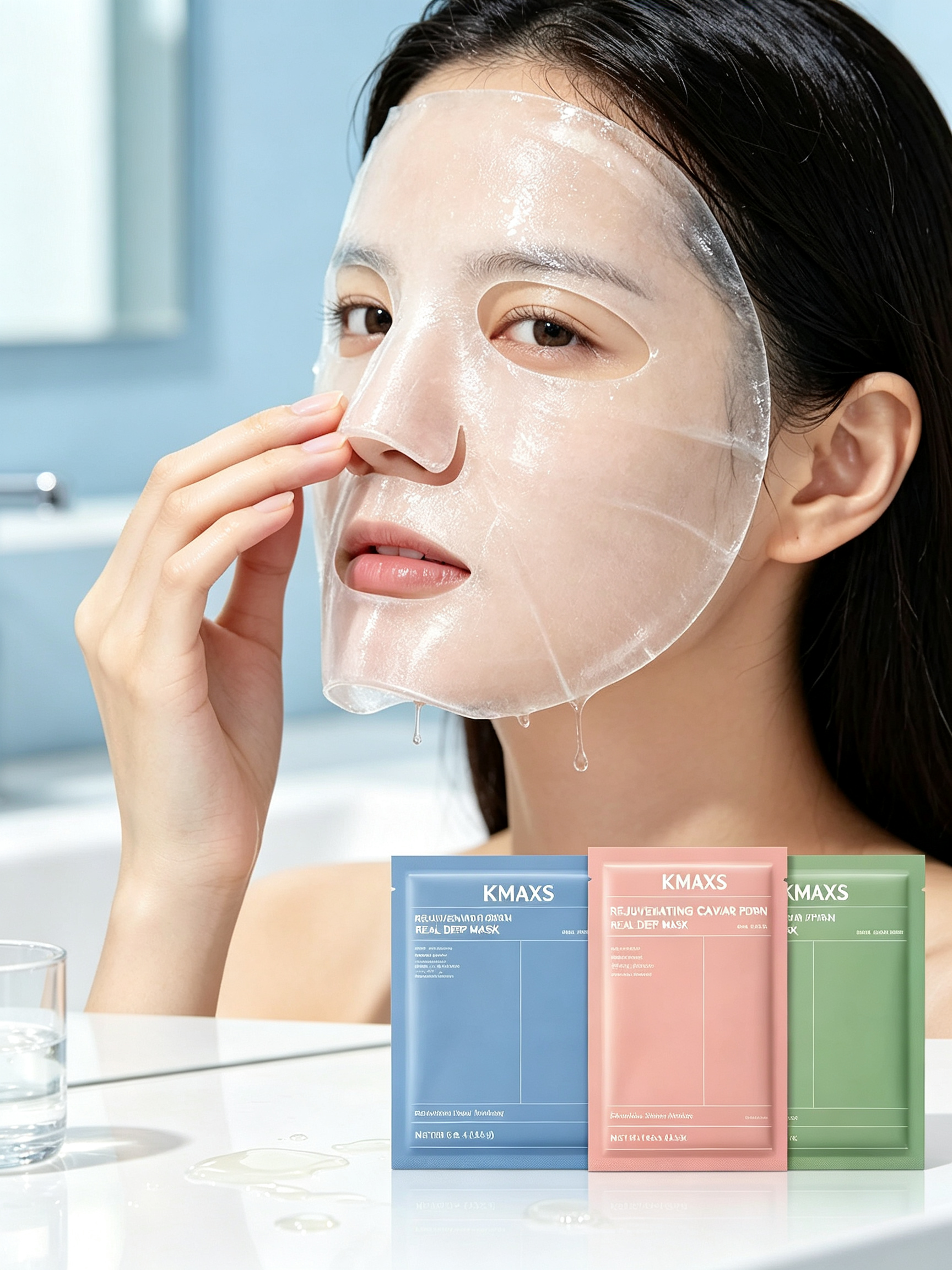 Caviar PDRN Hydrogel Mask Firming Hydrating Overnight Sea Kelp All Skin Types