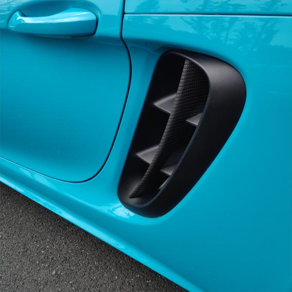 Porsche Cayman 2010-2023 Автомобильные части для боковых вентиляционных отверстий в черном углеродном волокне