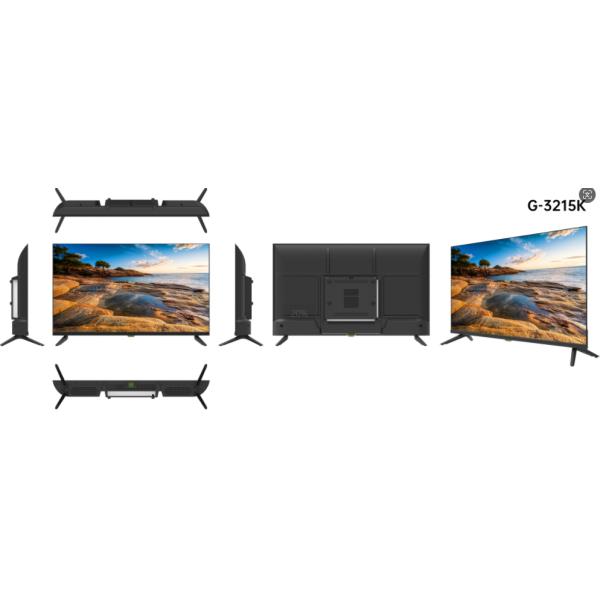 Гостиницы 32 дюйма Телевизор без рамы Ультратонкая толщина Телевизор Google HIFI динамик