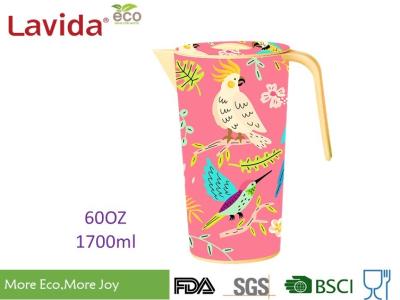 Heat Resistance 100% Food Grade Safe Bamboo Water Jug Disposable Beverage Jug Contemporary Style with LOGO and Prints