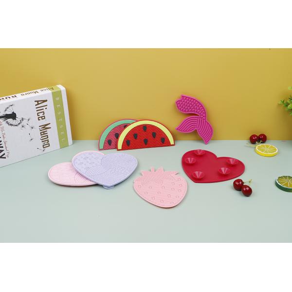 Beauty Tools Silicone Makeup Bowl Cosmetic Cleaner Watermelon Brush Cleaning Pad