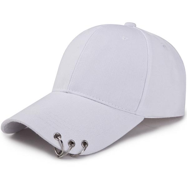 High Quality New Fashion Casual Hip-hop rivets blank Sport Cap Custom Unisex Ponytail trucker hat colorwhite  size:adult