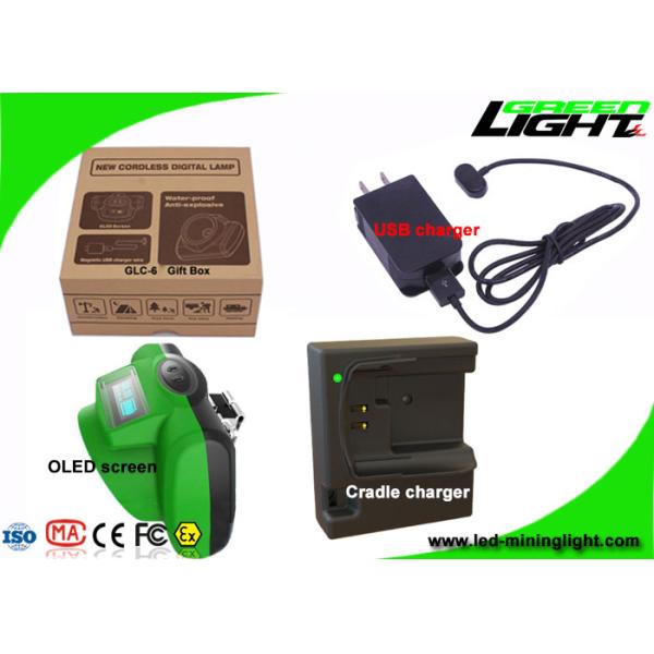 13000 Lux Underground Coal Mining Lights Waterproof Rechargeable 6.8Ah Li - Ion Battery