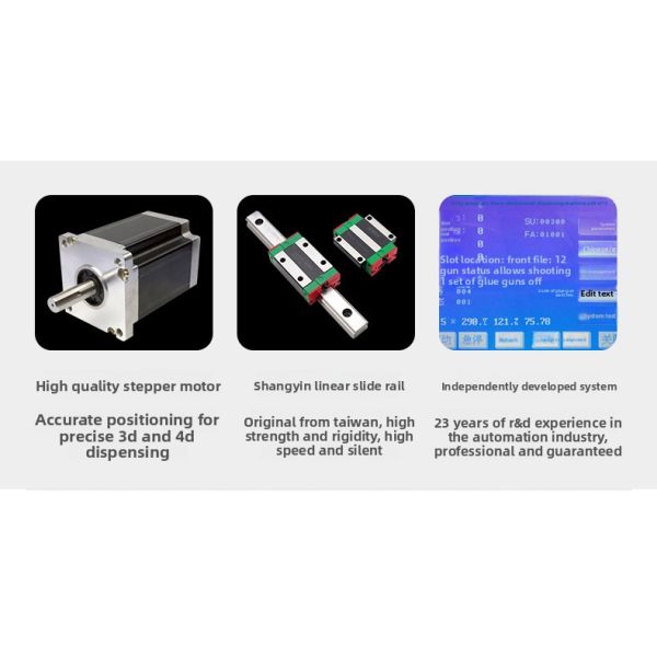 Visual Three-four-five Axis Silicone Paint Epoxy Resin Pu Uv Pvc Ab Hot Melt Doming Led Automatic Glue Dispensing Machine