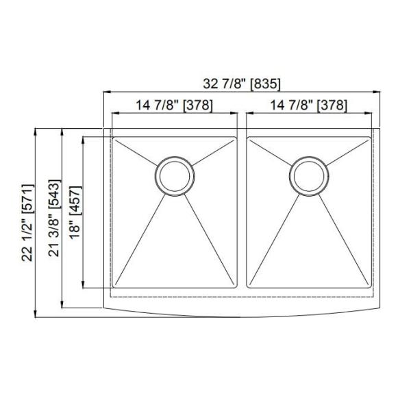 Polished Surface Apron Stainless Steel Kitchen Sink Undermount Installation