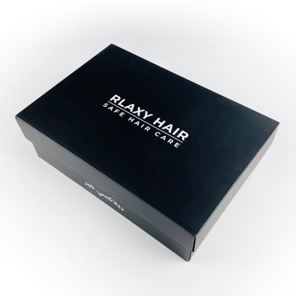 Customized Black Packaging Boxes Hard Rigid Corrugated Cardboard Gift Boxes For Hair Care Products Packaging
