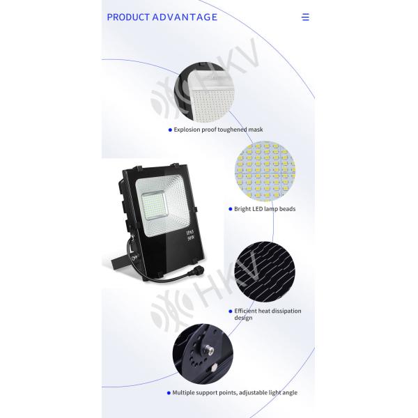 Black Adjustable Outdoor Waterproof Light 10/30/50/100/150/200W Exterior Street Floodlight