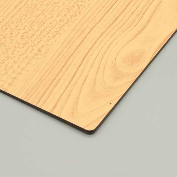 Panneau composite ACP texture bois d'aluminium grain de bois de noyer américain 3D Panneau composite alum pour mur extérieur et intérieur