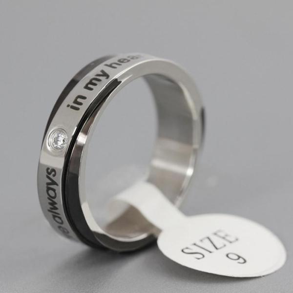 18k gold plating Titanium steel double color lovers to buddhist monastic discipline